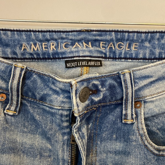 💜American Eagle AE Next Level Airflex Ripped Skinny Jean men’s size 34 x 32 - Picture 4 of 7